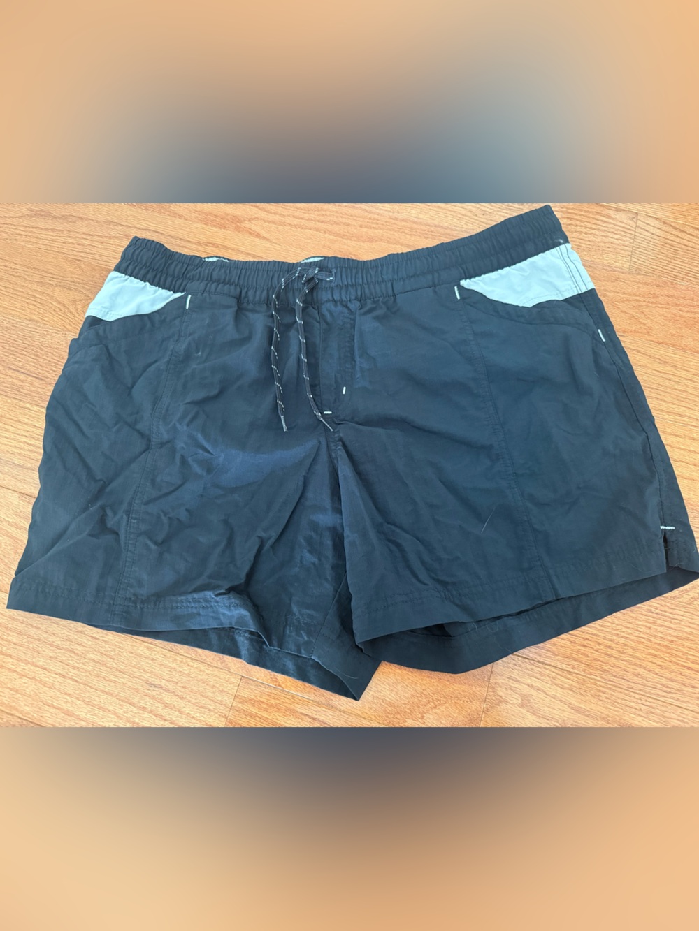 Columbia Black Swim Shorts with Light Gray Accents - Women's